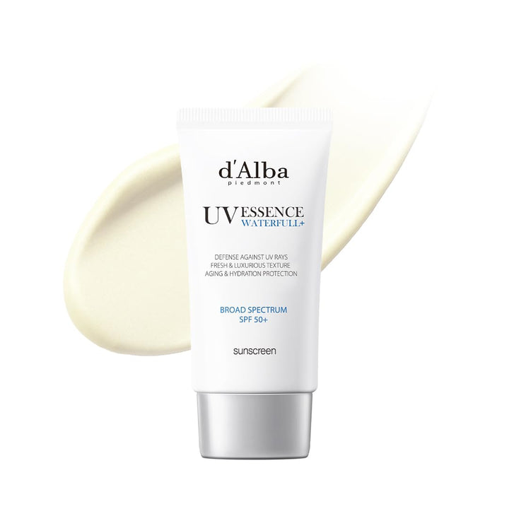 d'alba Piedmont front packaging showing SPF 50+ protection and glow