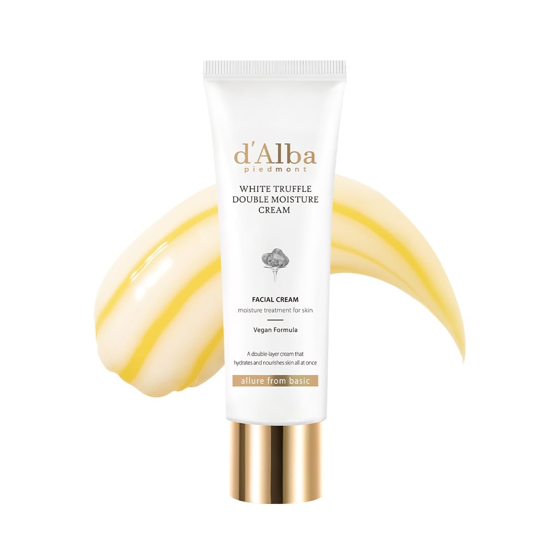 d'alba Piedmont front tube showing clean packaging and brand name for shelf appeal