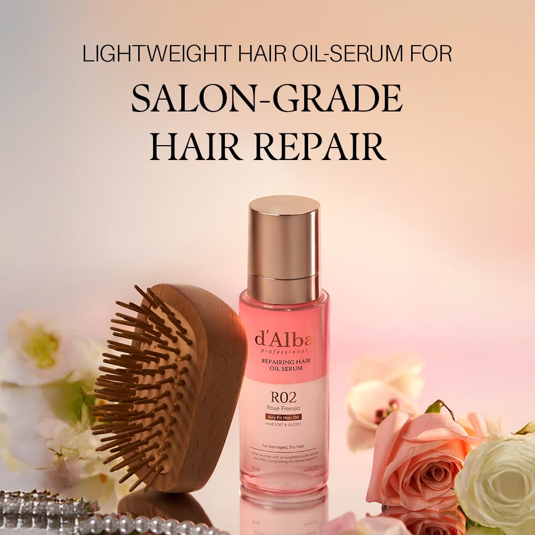 d'alba Piedmont hair perfume sprayed on hair providing subtle scent