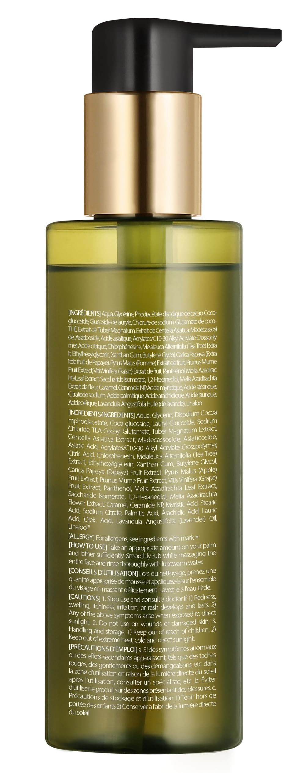 d'alba Piedmont label close-up listing Trufferol and Trupair ingredients for transparency
