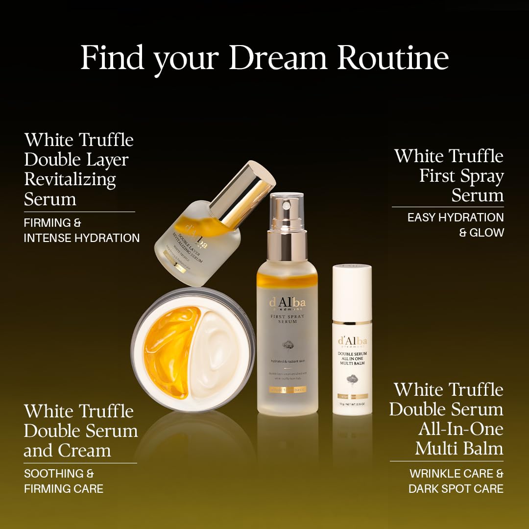 d'alba Piedmont placed on bathroom shelf in lifestyle scene benefit: daily routine addition