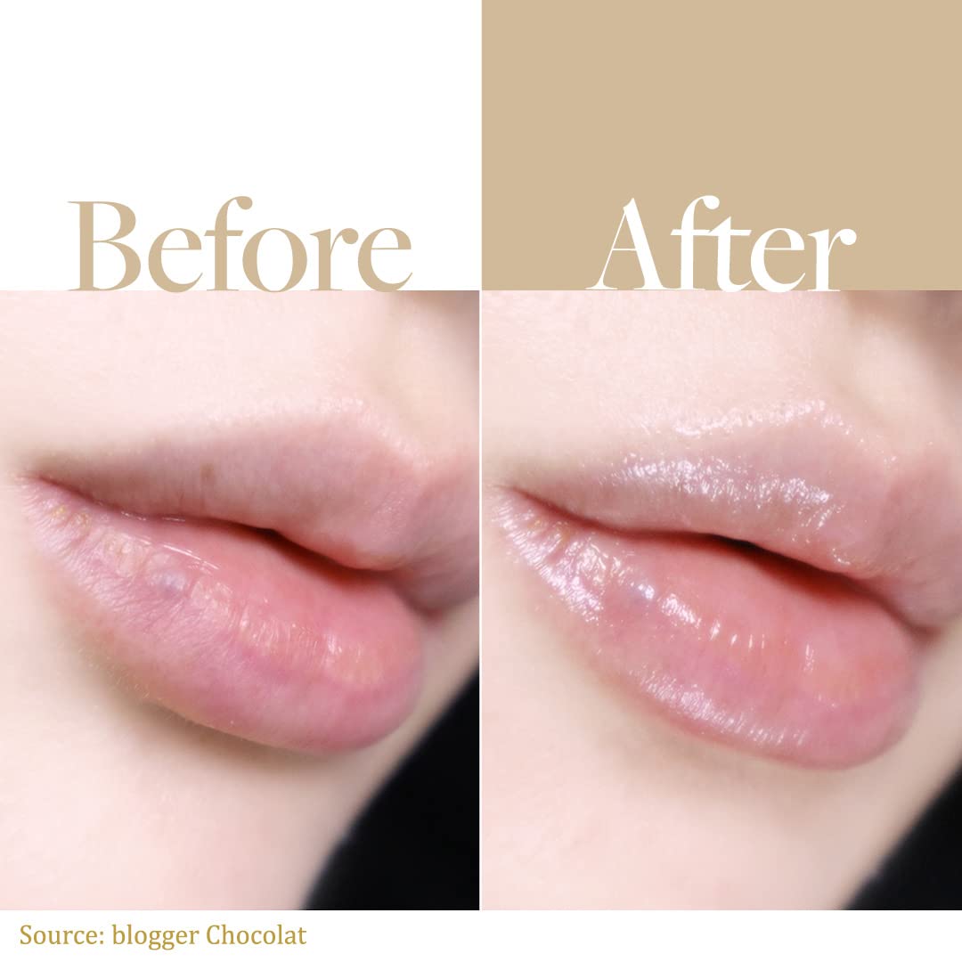 d'alba Piedmont applied on lips closeup demonstrating smooth hydrating finish
