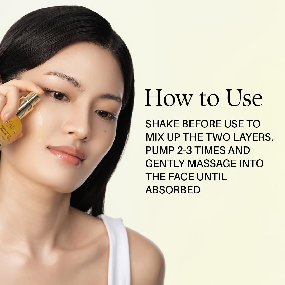 d'alba Piedmont blended with foundation to show mixing method benefit: dewy makeup base