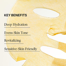 d'alba Piedmont mask applied on model demonstrating full-face adherence