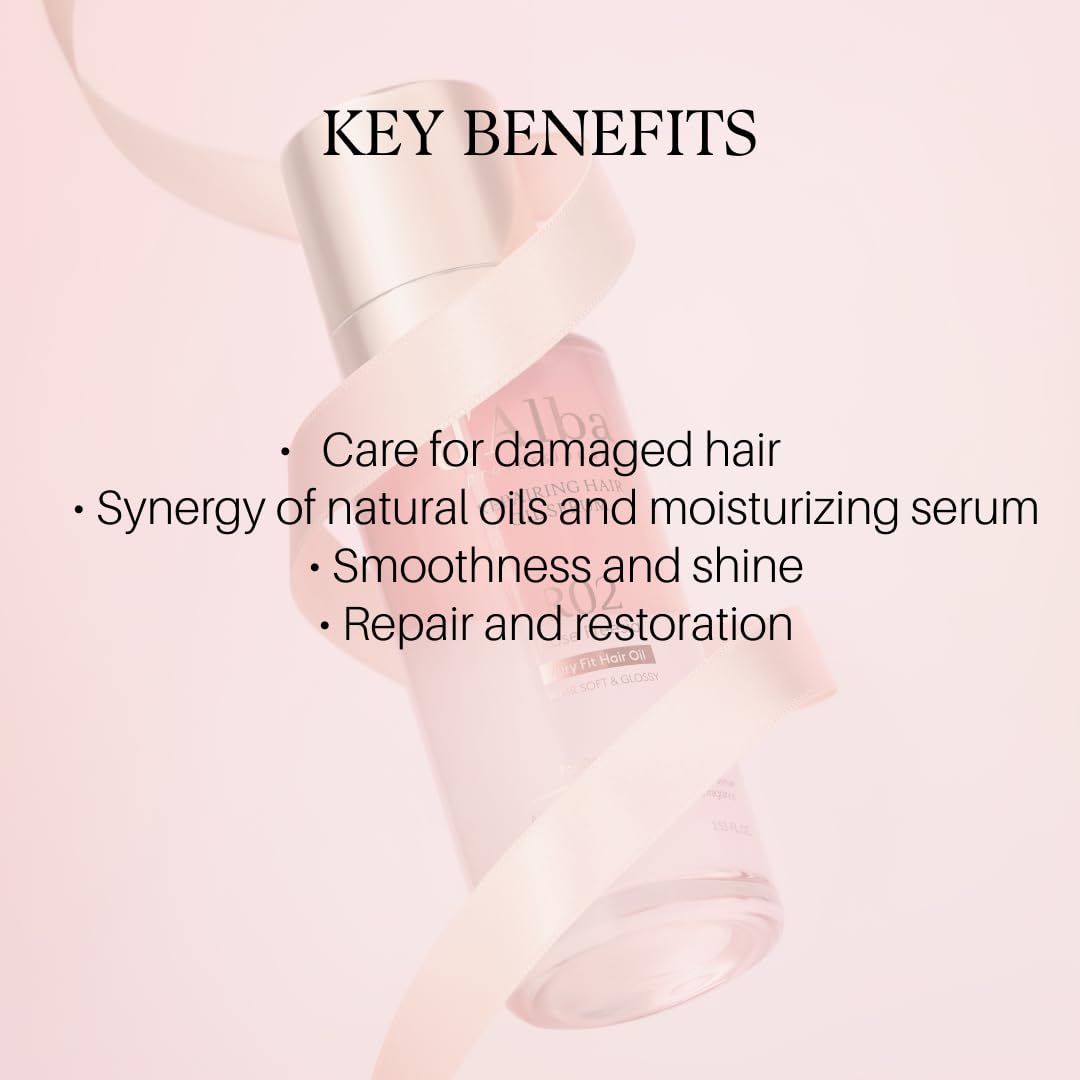 d'alba Piedmont applied in palm ready to smooth hair, illustrating lightweight feel and quick absorption