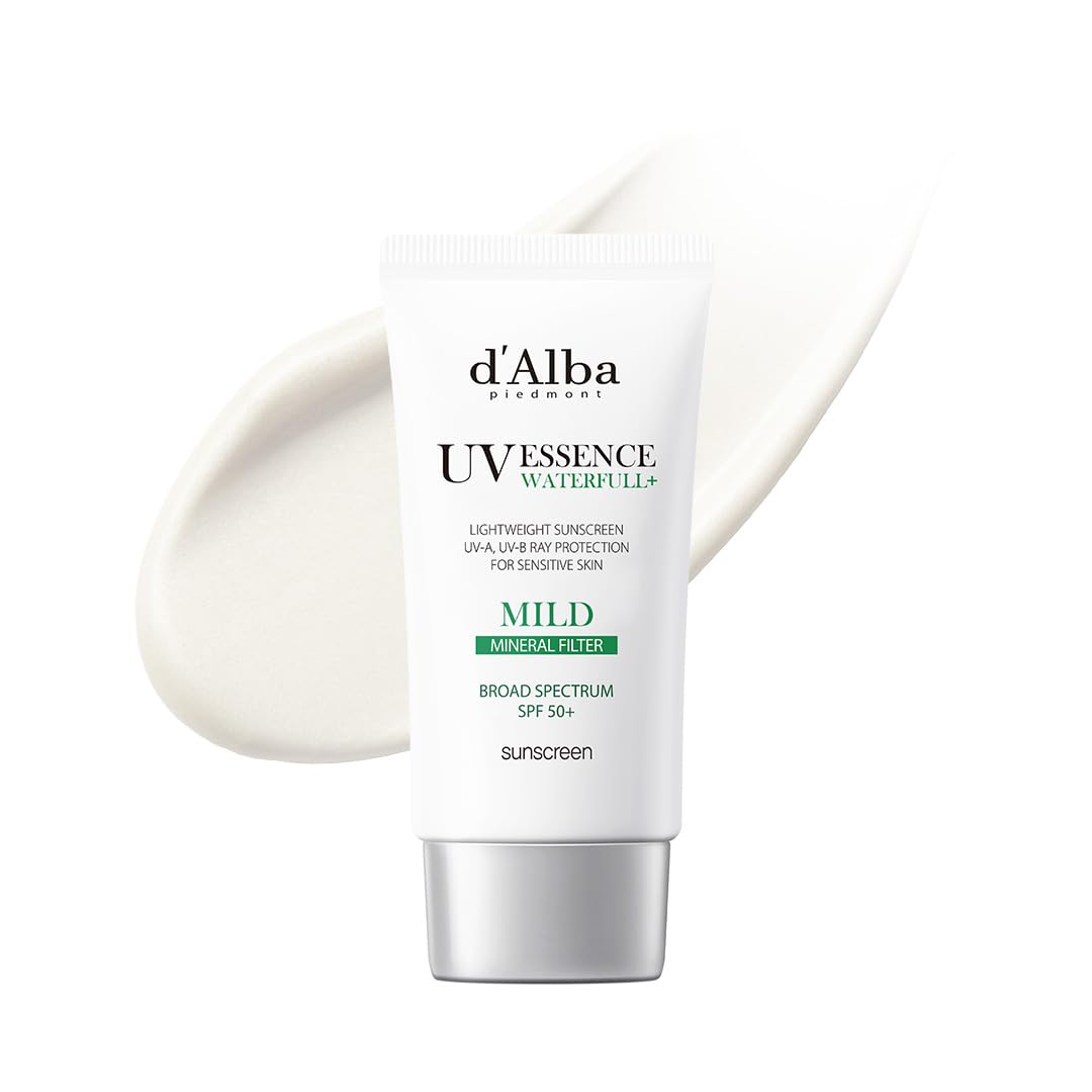 d'alba Piedmont front packaging showing SPF 50+ protection and sleek design benefit