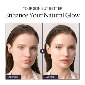 d'alba Piedmont sunscreen on skin swatch showing tone-up blending benefit