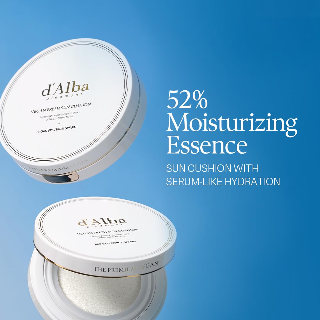 d'alba Piedmont close-up texture on sponge showing lightweight hydrating finish