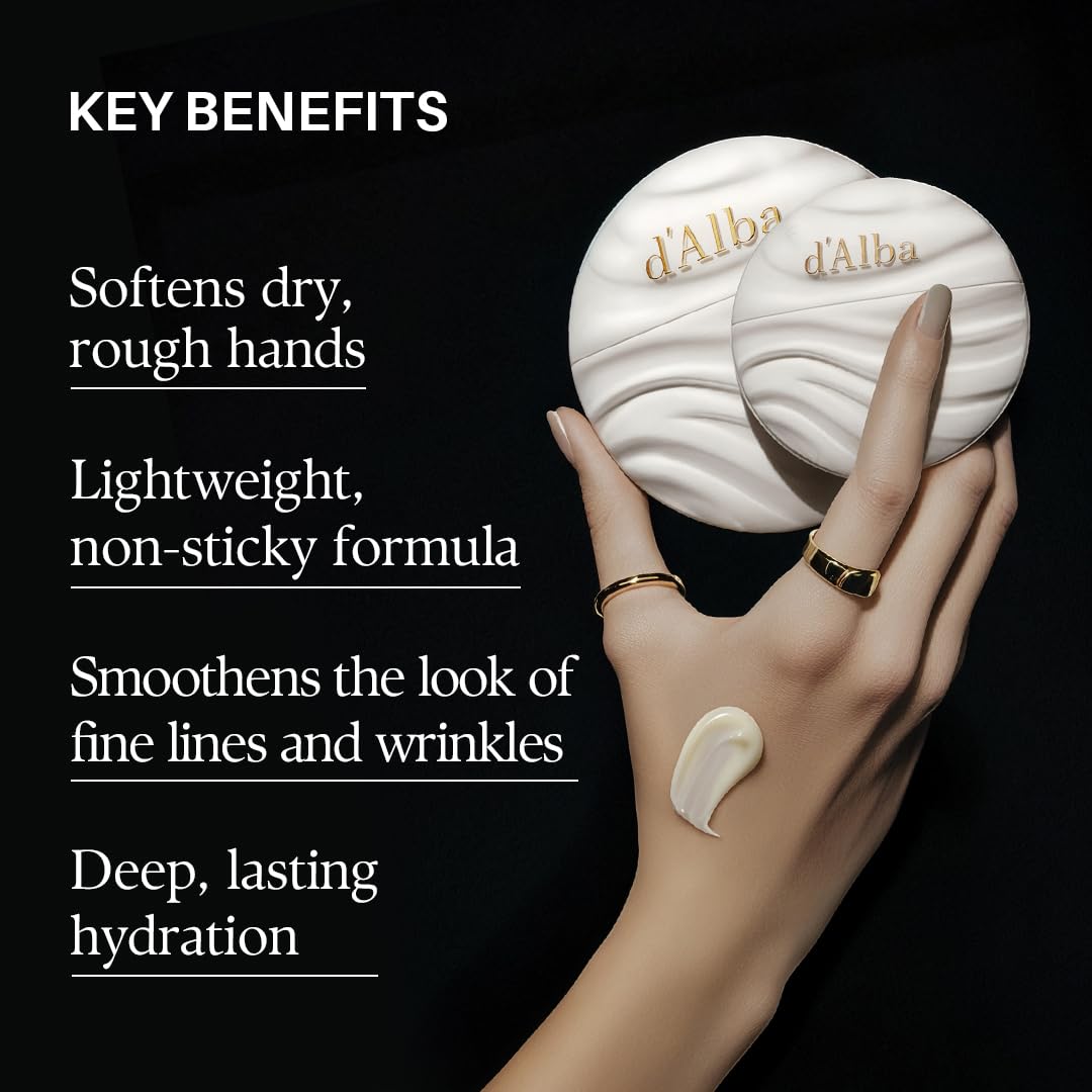 d'alba Piedmont cream texture close-up showing smooth, non-greasy finish and fast absorption benefit