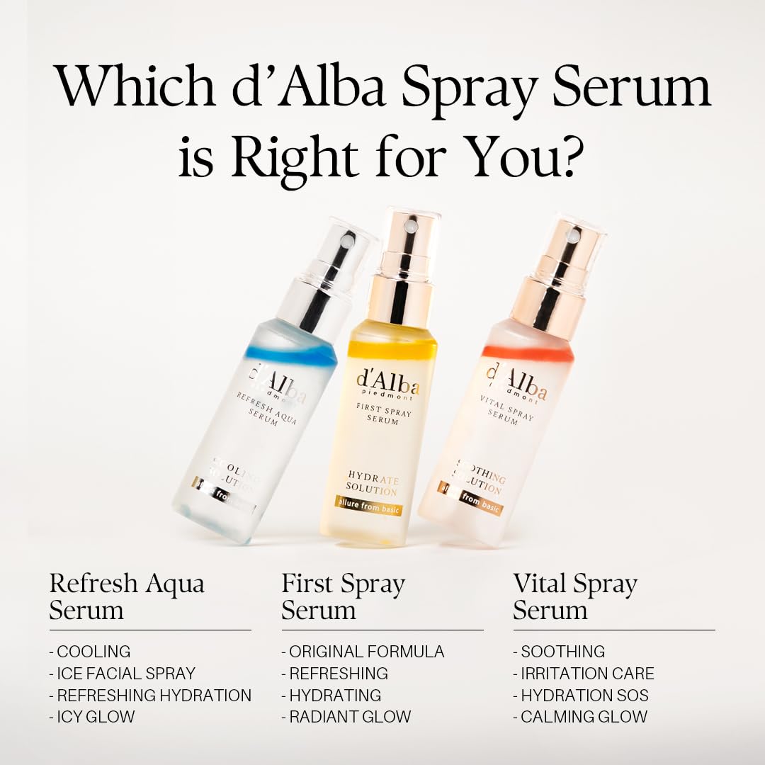 d'alba Piedmont mist texture in air highlighting lightweight hydrating feel