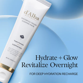 d'alba Piedmont application on skin demonstrating smooth spread and overnight moisture boost