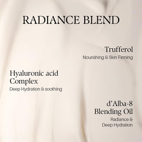 d'alba Piedmont label detail highlighting vegan formulation and clean cosmetic design benefit