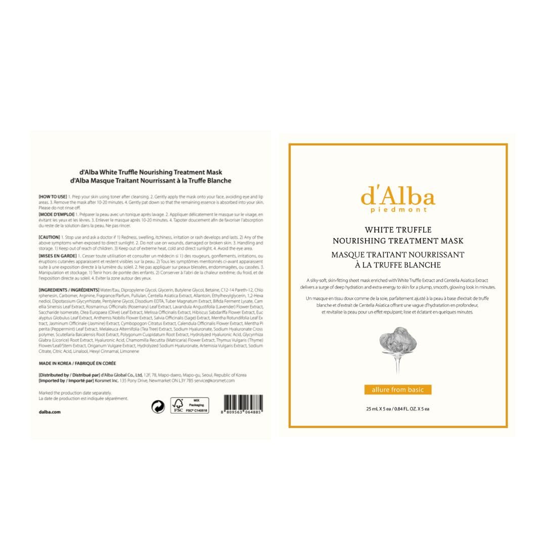 d'alba Piedmont mask on vanity with towel depicting a calming self-care moment