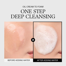 d'alba Piedmont close-up texture converting from cream to oil for easy removal
