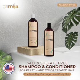 damila close-up of shampoo lather showing gentle foam and texture