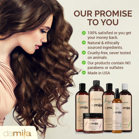 damila couple using products in shower demonstrating daily routine