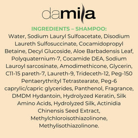 damila close detail on keratin-treated hair showing smooth shine