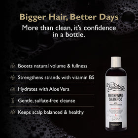 DandyMen back label close-up listing ingredients and usage benefits