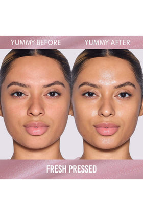 Danessa Myricks bottle label close-up showing ingredients list and clean-beauty benefit
