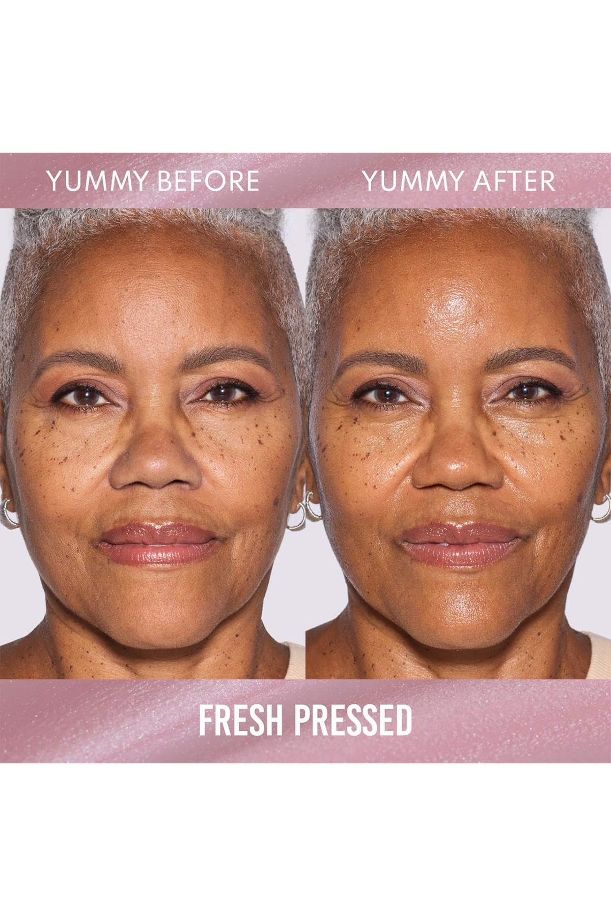 Danessa Myricks serum dropper releasing dewy texture, demonstrating hydrating plumping action