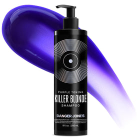 Danger Jones front packaging showing product and benefit of brightening blondes