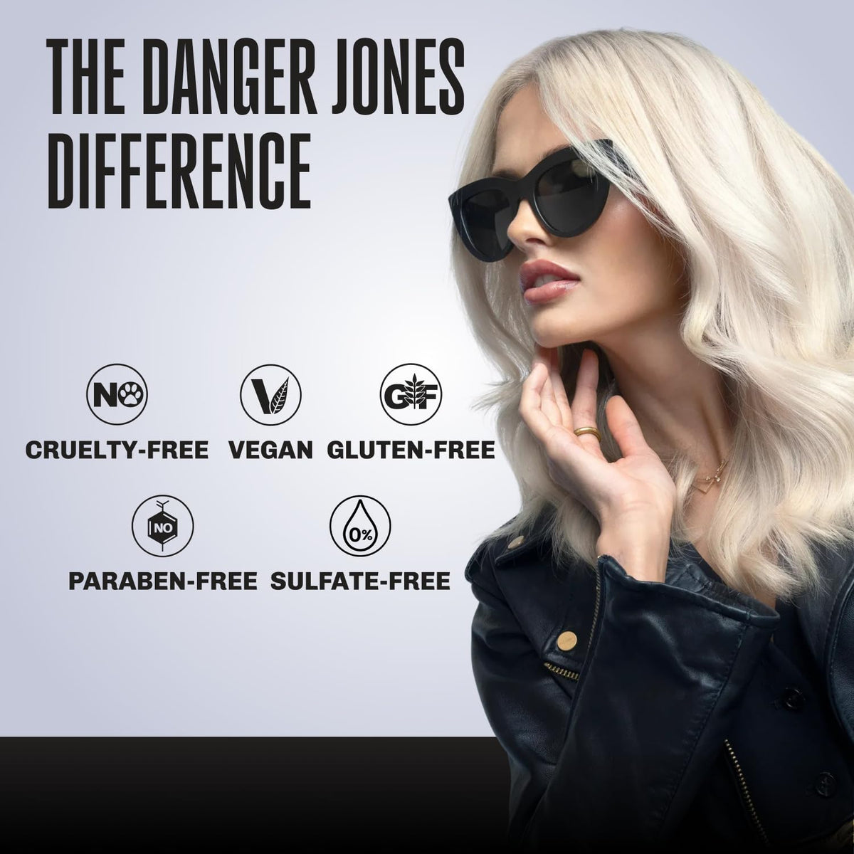 Danger Jones salon backbar display for professional use and convenience benefit
