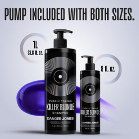 Danger Jones shampoo applied in shower demonstrating easy at-home toning benefit