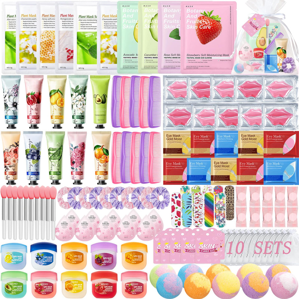 DANGSHAN front packaging showing full 140-piece spa kit and contents for easy party planning