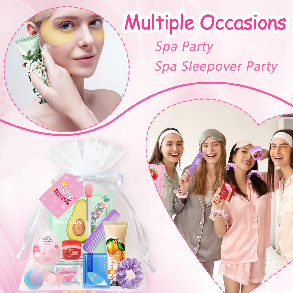DANGSHAN assorted lip balms, lip masks and brush displayed for quick lip care at parties