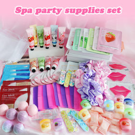 DANGSHAN spa party lifestyle table setup with kit items creating an inviting pampering atmosphere