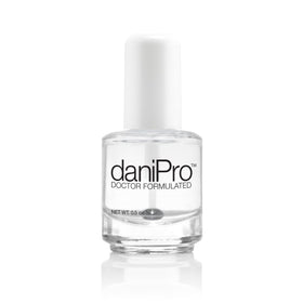 daniPro front packaging of clear base coat showing brand and 0.5 oz size benefit: trusted formulation
