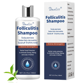 Danliss front bottle view showing packaging and clear benefit for scalp relief