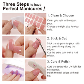 DANNI & TONI size comparison with ruler showing variety for tailored nails