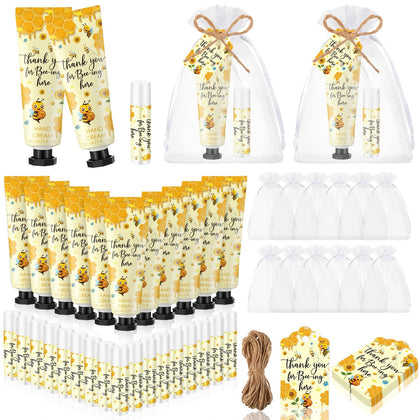 Dansib front packaging showing bee-themed favors and elegant presentation benefit: instant party-ready look