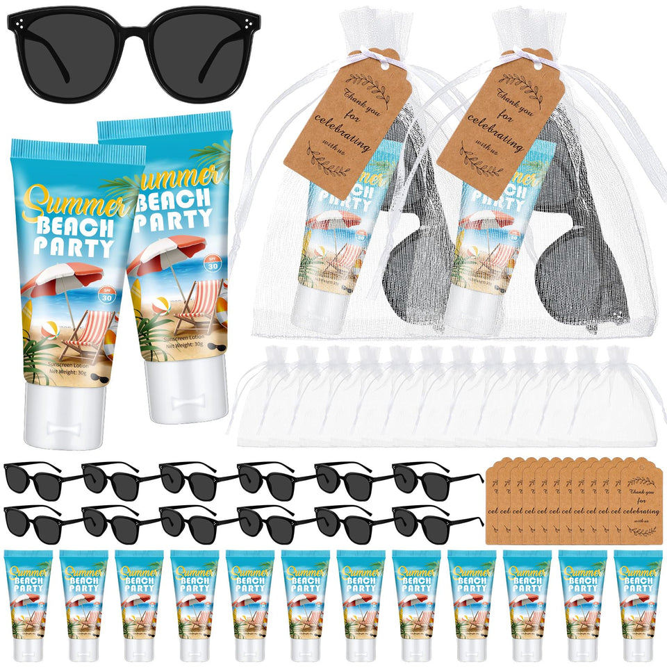 Dansib front packaging display showing complete 12-set favor kit and ready-to-give appeal