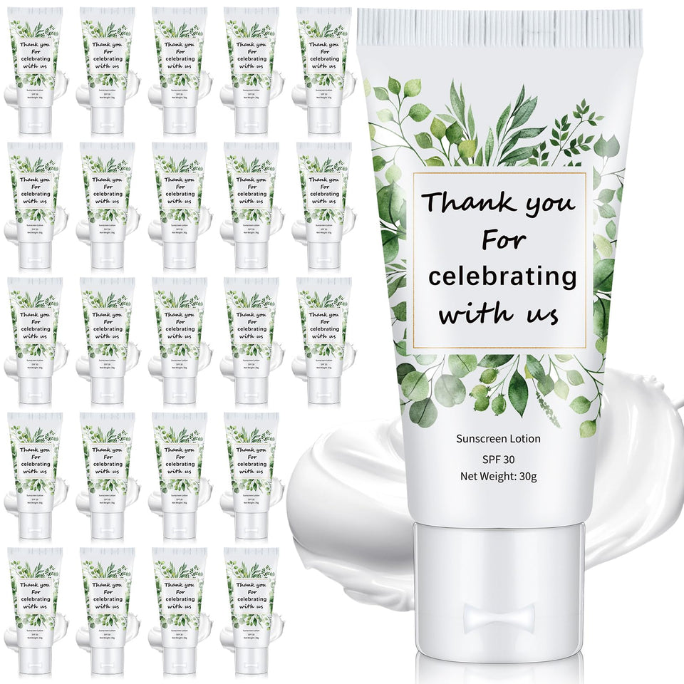 Dansib front packaging showing eucalyptus design and thank you message for guests