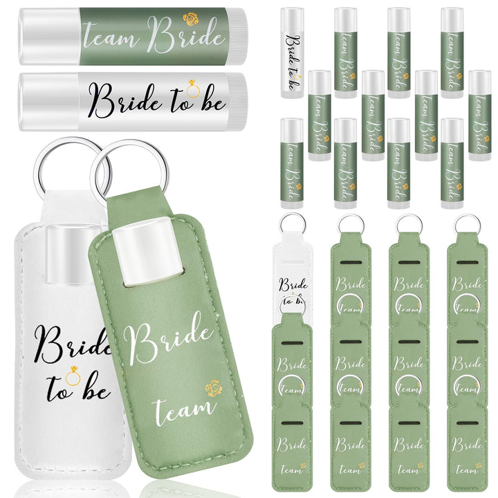Dansib front packaging sage white showing complete 12-piece favor set and cohesive look