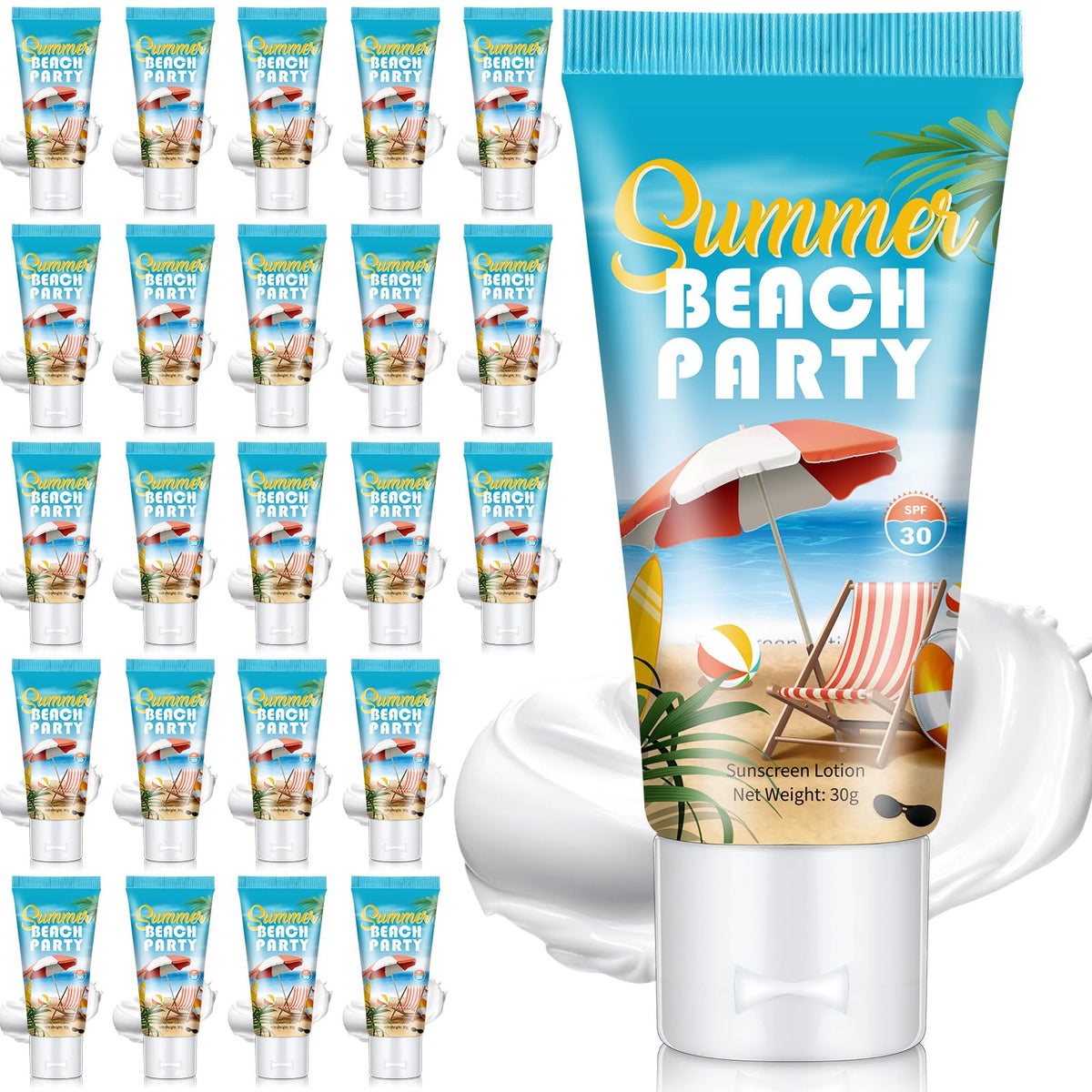Dansib front packaging showing 24 mini SPF 30 tubes for easy gifting