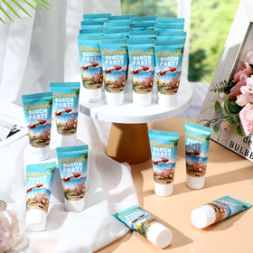 Dansib mini sunscreen nestled in a wedding favor bag for guest convenience benefit