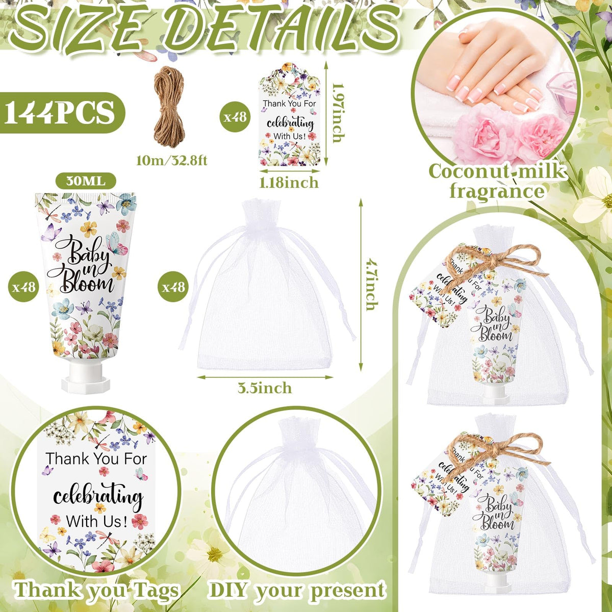 Dansib tube close-up of butterfly artwork and label for attractive presentation