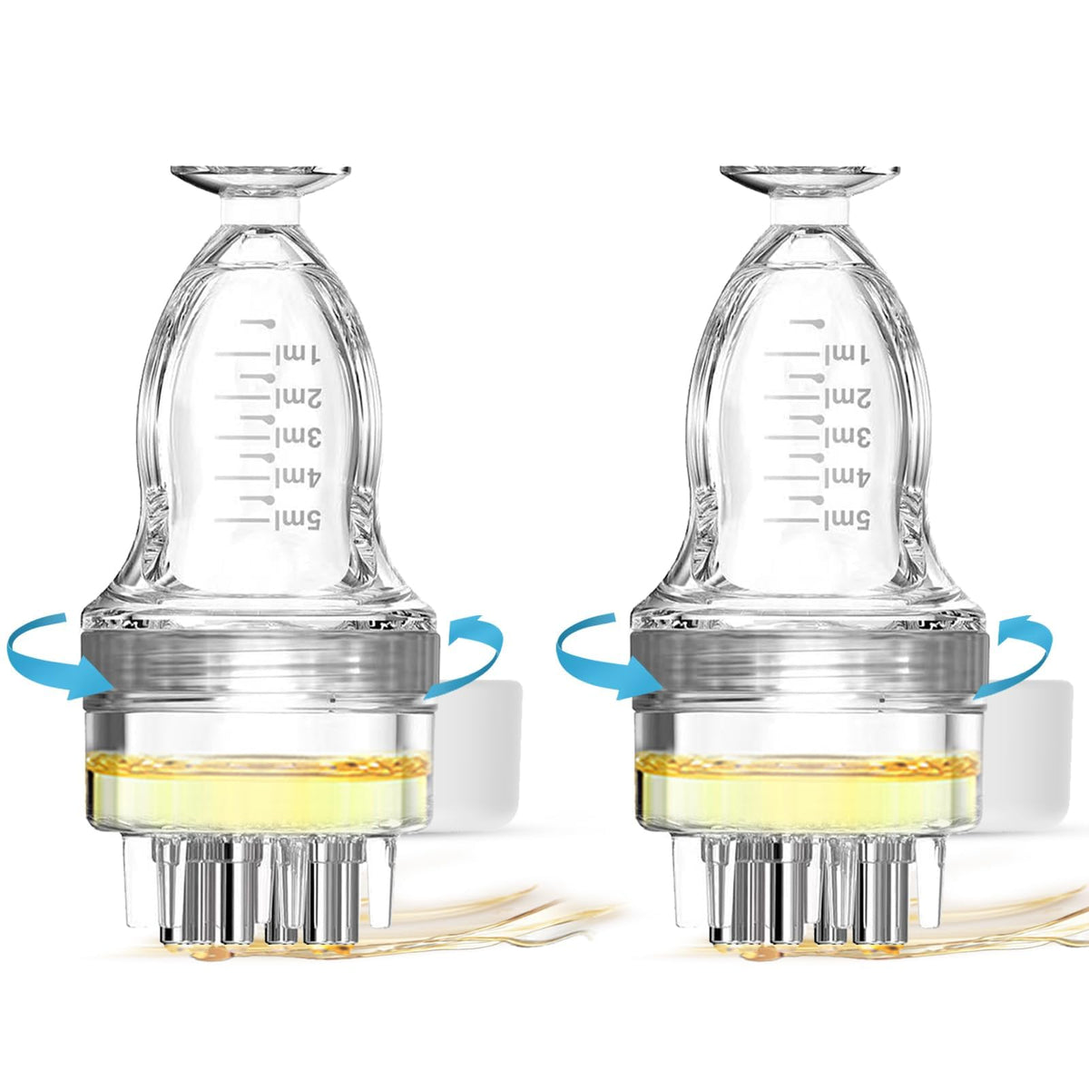 DAPENG front view of two-piece applicator showing compact portable design and neat dosing