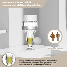 DAPENG applicator in use on scalp applying liquid directly to hair follicles