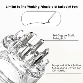DAPENG close up of ball‑tip applicator, precise tip for targeted scalp placement