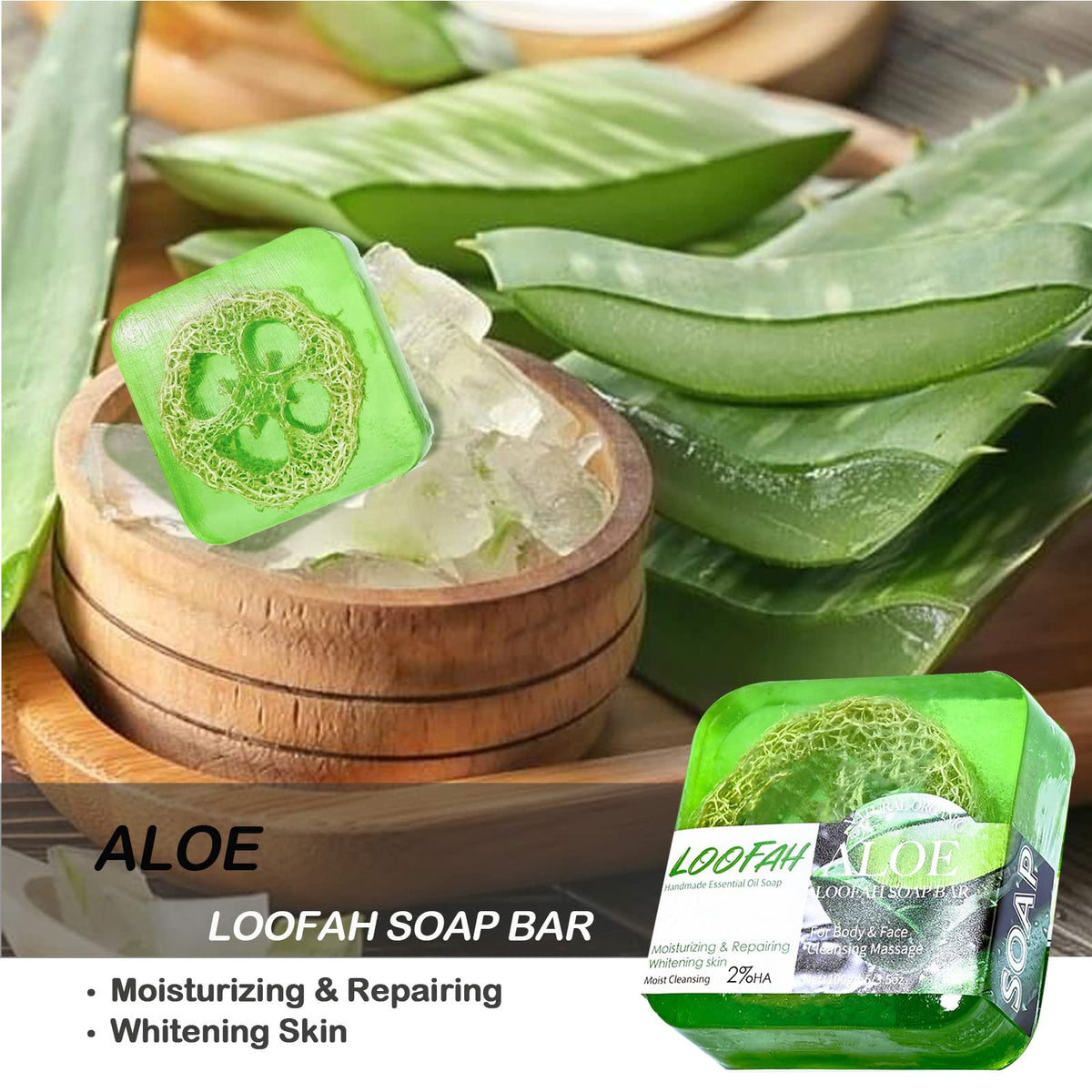 Dapoprren coconut milk loofah soap creating creamy lather for moisturized skin