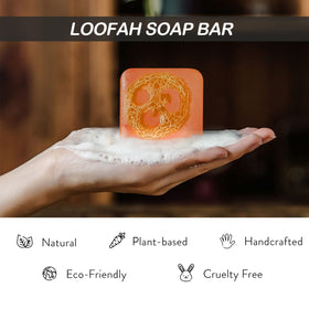 Dapoprren soaps arranged in bathroom lifestyle scene promoting natural skincare routine