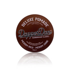 Dapper Dan front packaging showing jar and brand for clear product ID and trust
