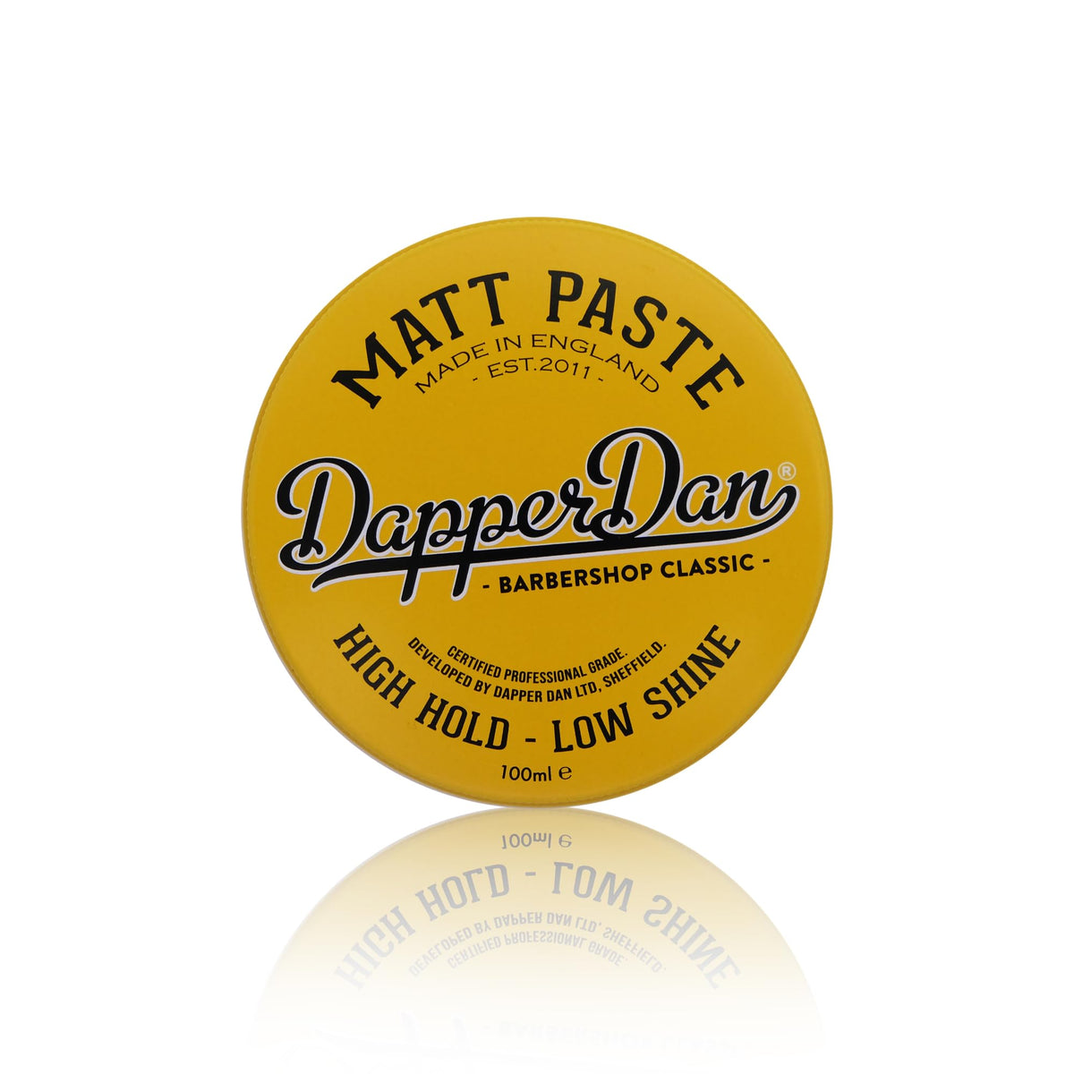Dapper Dan front packaging showing jar and label, clear product identity benefit