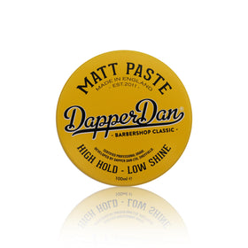 Dapper Dan front packaging showing jar and label, clear product identity benefit