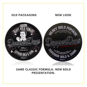 Dapper Dan styled hair example demonstrating glossy finish and lasting control benefit