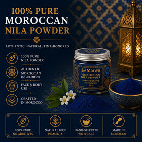 Dar Marwa powder mixed in bowl demonstrating how to prepare a customizable paste